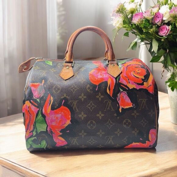 Louis Vuitton Monogram Roses Speedy 30 - Picture 1 of 15